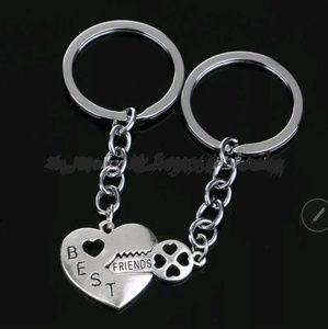 2pcs Best Friend Keychain